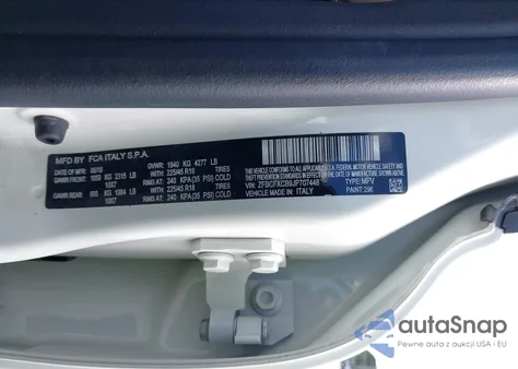 2018 Fiat 500X Trekking Fwd z USA, uszkodzony, nr VIN ZFBCFXCB9JP707448